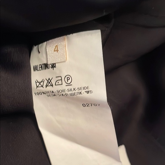 Valentino black  and White Sheath Dress Spaghetti Strap made in Italy size 4 - Picture 13 of 14